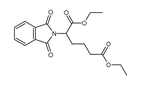 2-phthalimido-adipic acid diethyl ester Structure