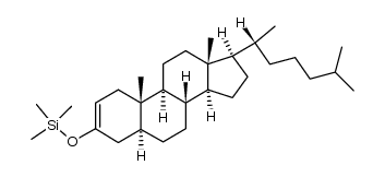 2-cholestan-3-yloxytrimethylsilane结构式