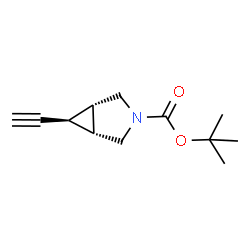 (1R,5S,6s)-6-乙炔基-3-氮杂双环[3.1.0]己烷-3-羧酸叔丁酯结构式