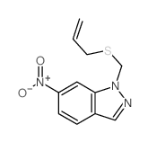 1H-Indazole,6-nitro-1-[(2-propen-1-ylthio)methyl]-结构式