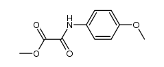methyl N-(4-methoxyphenyl)oxamate结构式