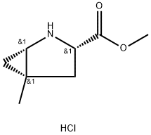 Methyl (1S,3S,5S)-5-methyl-2-azabicyclo[3.1.0]hexane-3-carboxylate hydrochloride Structure