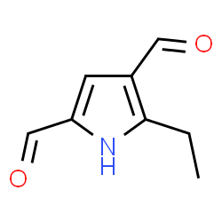 1H-Pyrrole-2,4-dicarboxaldehyde, 5-ethyl- (9CI)结构式
