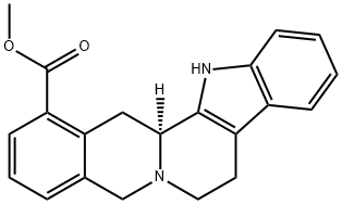 15,16,17,18,19,20-Hexadehydroyohimban-16-carboxylic acid methyl ester结构式