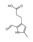 1H-Pyrrole-3-propanoicacid,2-formyl-5-methyl-(9CI)结构式