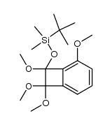 tert-butyldimethyl((5,7,8,8-tetramethoxybicyclo[4.2.0]octa-1,3,5-trien-7-yl)oxy)silane结构式