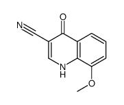 4-羟基-8-甲氧基-3-喹啉甲腈结构式