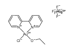 [Au(bpy)(OEt)Cl][PF6]结构式