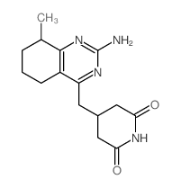 2,6-Piperidinedione,4-[(2-amino-5,6,7,8-tetrahydro-8-methyl-4-quinazolinyl)methyl]- picture