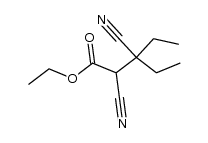3-ethyl-2,3-dicyano-valeric acid ethyl ester Structure