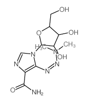 Imidazole-4-carboxamide,5-(3,3-dimethyl-1-triazeno)-1-b-D-ribofuranosyl- (8CI)结构式