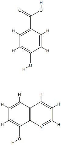 p-hydroxybenzoic acid, compound with quinolin-8-ol (1:1) Structure