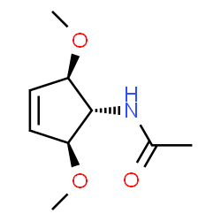 Acetamide, N-[(1alpha,2beta,5beta)-2,5-dimethoxy-3-cyclopenten-1-yl]- (9CI) structure