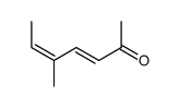(2E,5Z)-5-methylhepta-3,5-dien-2-one结构式
