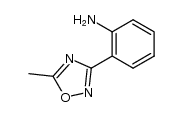 3-(2-aminophenyl)-5-methyl-1,2,4-oxadiazole结构式