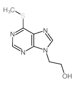 9H-Purine-9-ethanol,6-(methylthio)- structure