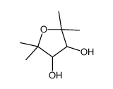 2,2,5,5-tetramethyloxolane-3,4-diol结构式