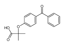2-(4-benzoylphenoxy)-2-methylpropanoic acid Structure
