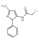 2-CHLORO-N-(3-METHYL-1-PHENYL-1H-PYRAZOL-5-YL)ACETAMIDE Structure