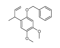 1-but-3-en-2-yl-4,5-dimethoxy-2-phenylmethoxybenzene结构式