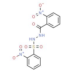 2-Nitro-N'-[(2-nitrophenyl)sulfonyl]benzohydrazide结构式