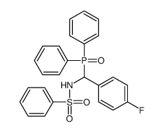 N-[diphenylphosphoryl-(4-fluorophenyl)methyl]benzenesulfonamide结构式