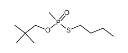 Methyl-phosphonothioic acid S-butyl ester O-(2,2-dimethyl-propyl) ester Structure