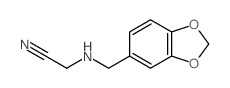 Acetonitrile,2-[(1,3-benzodioxol-5-ylmethyl)amino]-结构式