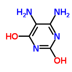 5,6-diaminopyrimidine-2,4-diol Structure
