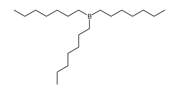 tri-n-heptylborane Structure