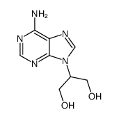 2-(6-aminopurin-9-yl)propane-1,3-diol结构式