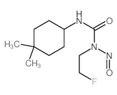 Urea, N- (4,4-dimethylcyclohexyl)-N-(2-fluoroethyl)-N-nitroso- Structure