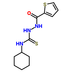 1-(2-THIENYLCARBONYL)-4-CYCLOHEXYLTHIOSEMICARBAZIDE结构式