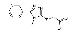 (4-METHYL-5-PYRIDIN-3-YL-4 H-[1,2,4]TRIAZOL-3-YLSULFANYL)-ACETIC ACID Structure