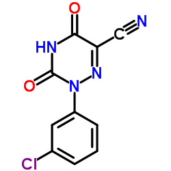 2-(3-Chlorophenyl)-3,5-dioxo-2,3,4,5-tetrahydro-1,2,4-triazine-6-carbonitrile Structure
