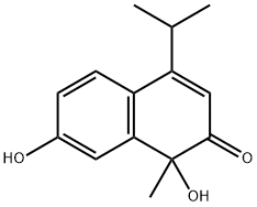 1,7-Dihydroxy-1-methyl-4-isopropylnaphthalen-2(1H)-one结构式