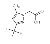 (5-Methyl-3-trifluoromethylpyrazol-1-yl)acetic acid Structure