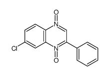 6-chloro-4-oxido-3-phenylquinoxalin-1-ium 1-oxide结构式