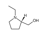 (S)-(1-乙基吡咯烷-2-基)甲醇结构式