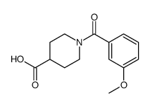 1-(3-methoxybenzoyl)piperidine-4-carboxylic acid结构式