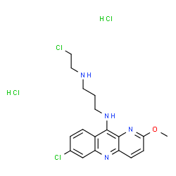 N-(2-Chloroethyl)-N'-(7-chloro-2-methoxybenzo[b]-1,5-naphthyridin-10-yl)-1,3-propanediamine picture