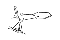 η5-C5Me5(CO)Fe-(SiMe2O(2-C5H4N)) Structure