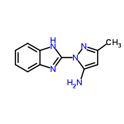 2-(1H-BENZOIMIDAZOL-2-YL)-5-METHYL-2H-PYRAZOL-3-YLAMINE结构式