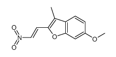 6-methoxy-3-methyl-2-[(E)-2-nitroethenyl]benzofuran structure