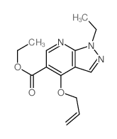 ethyl 9-ethyl-5-prop-2-enoxy-2,8,9-triazabicyclo[4.3.0]nona-1,3,5,7-tetraene-4-carboxylate结构式