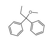 1-Methoxy-1,1-diphenylpropan Structure