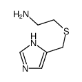 2-(1H-imidazol-5-ylmethylsulfanyl)ethanamine结构式