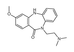 5-[2-(dimethylamino)ethyl]-9-methoxy-11H-benzo[b][1,4]benzodiazepin-6-one Structure