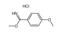 methyl 4-methoxybenzimidate hydrochloride结构式