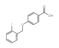 4-[(2-Fluorobenzyl)oxy]benzoic acid Structure